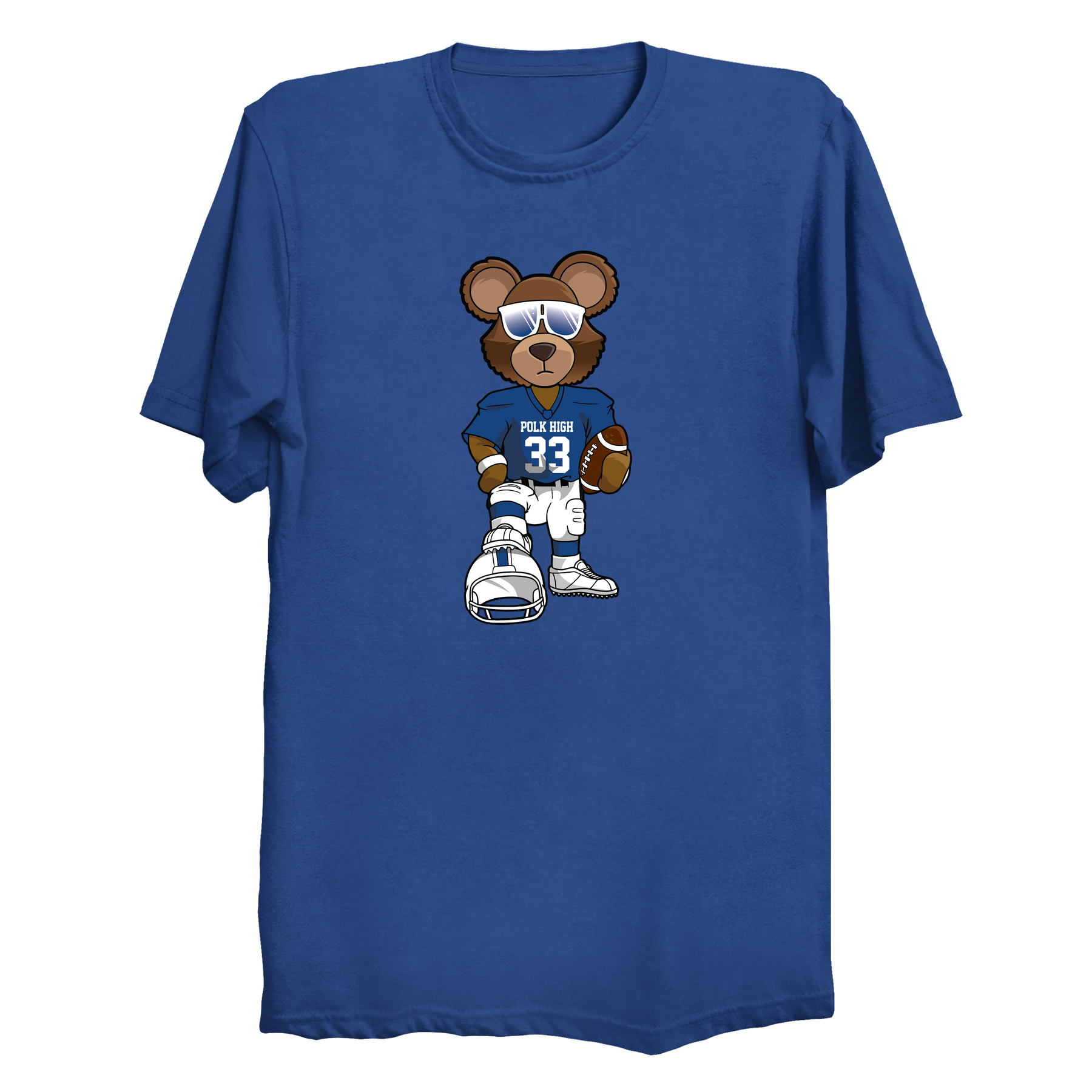 Polk High Bear Football T-Shirt