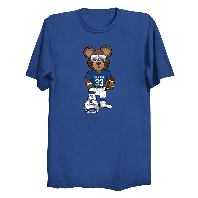 Polk High Bear Football T-Shirt