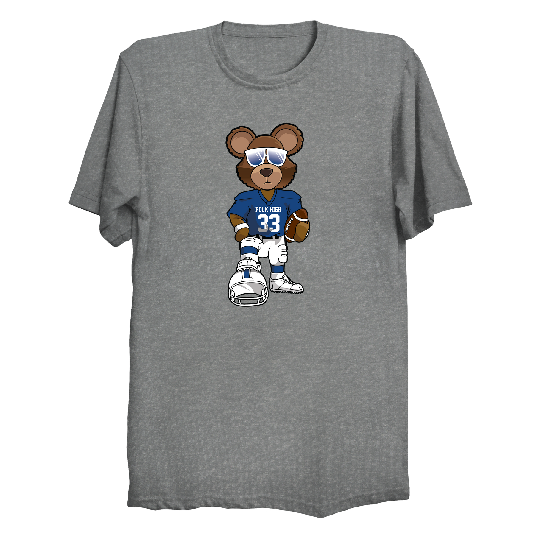 Polk High Bear Football T-Shirt