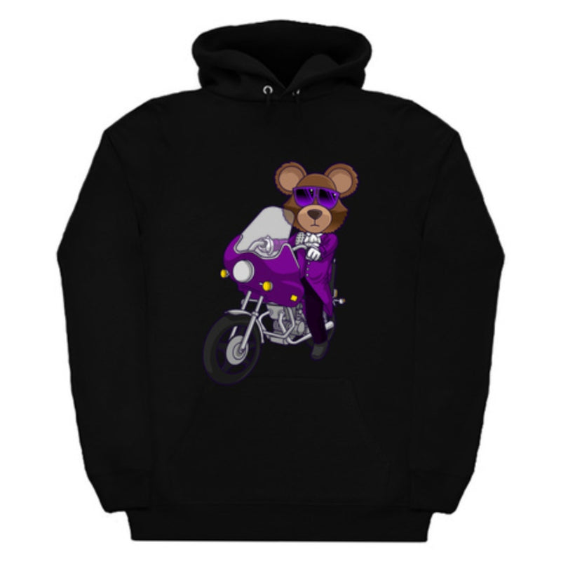 Purple Rain Bear Hoodie
